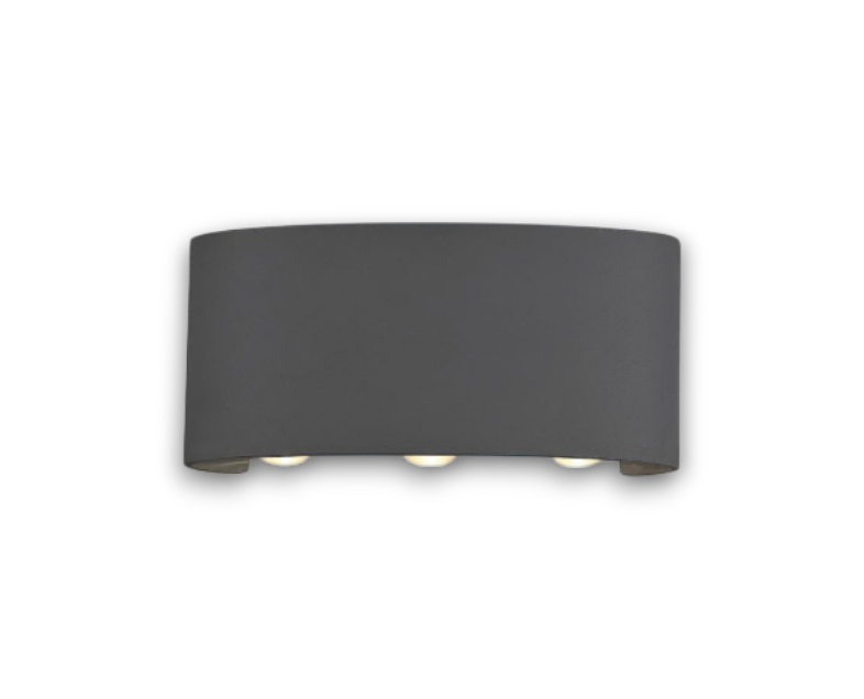 Scentora - Moderne Zwarte Buitenwandlamp 6W Voor Sfeervolle Verlichting