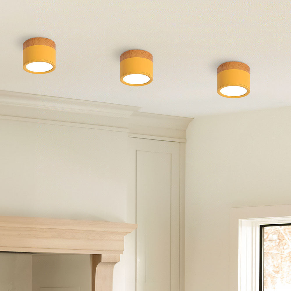 Cylora – Moderne LED Cilinder Plafondlamp met Strak Flush Mount Ontwerp