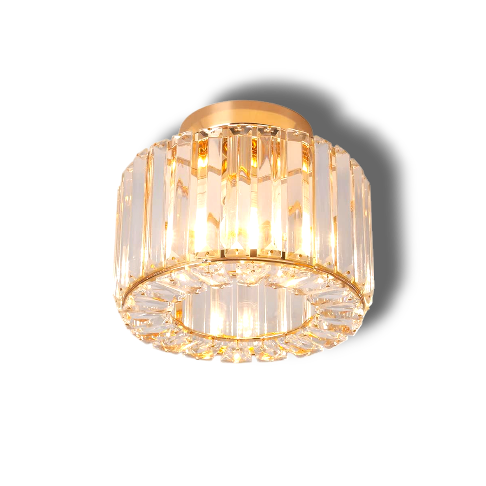 Sparkora – Luxe Kristallen Plafondlamp met Sprankelende Afwerking