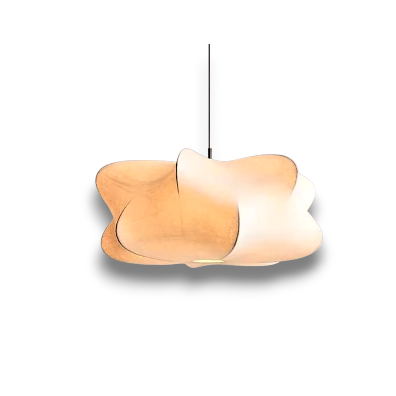 Matellis – Wabi Sabi Zijde Hanglamp met Warme Sfeerverlichting
