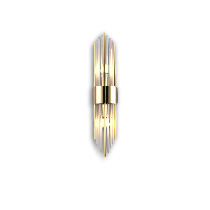 Auro – Moderne Kristallen Wandlamp (Roestvrijstaal, Goud & LED)