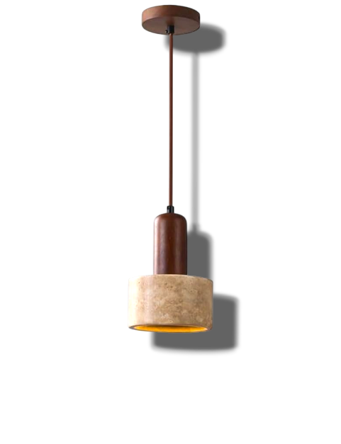 Terra – Natuurlijke Travertijn Hanglamp