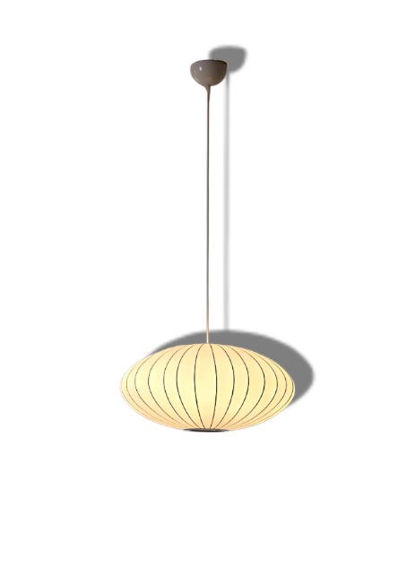 Solenne – Zijde Hanglamp met Geribbelde Kap