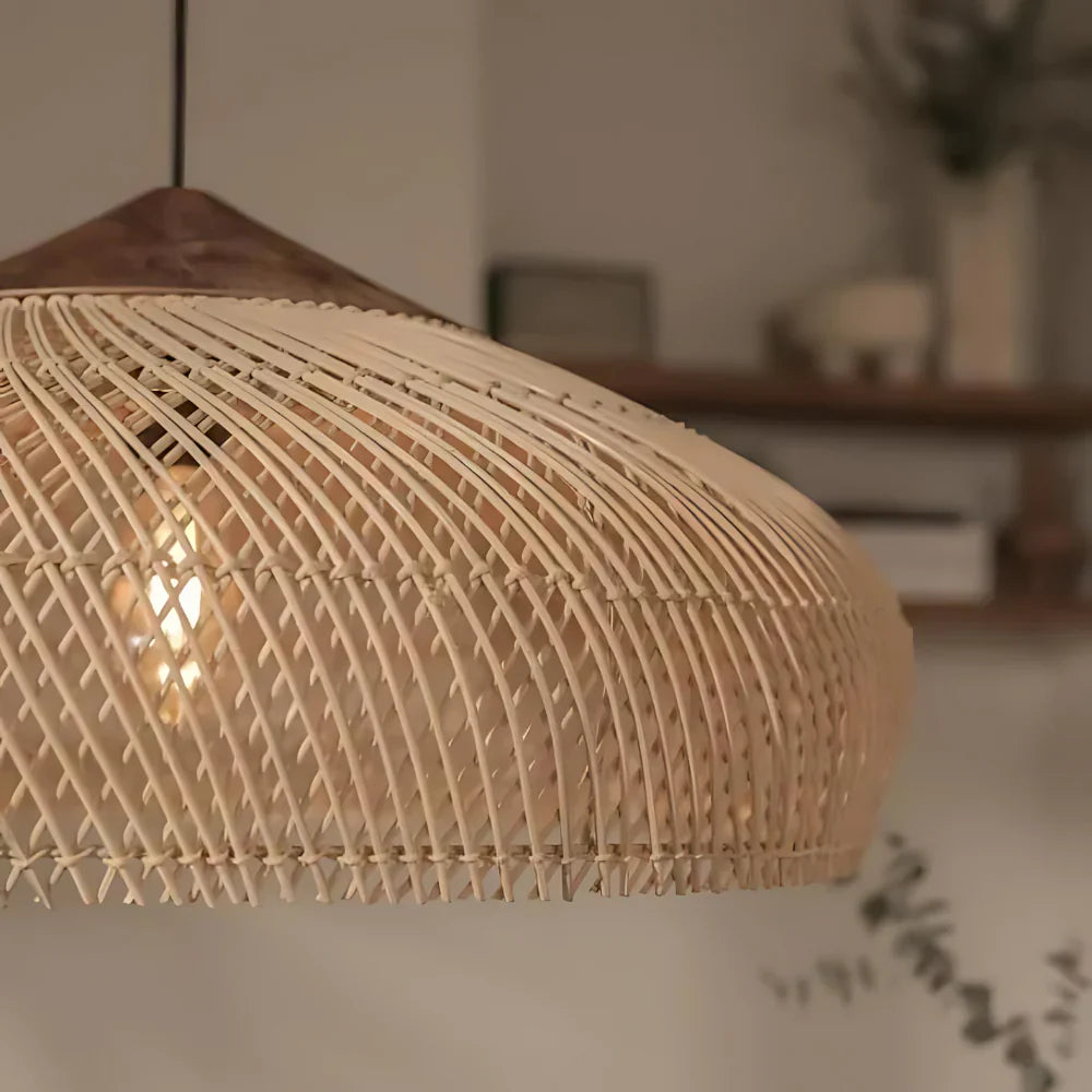 Solenne – Retro Boheemse Rattan Hanglamp