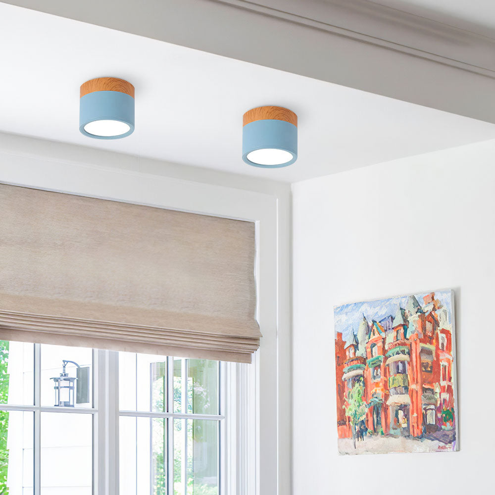 Cylora – Moderne LED Cilinder Plafondlamp met Strak Flush Mount Ontwerp
