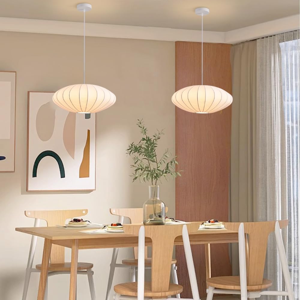 Solenne – Zijde Hanglamp met Geribbelde Kap