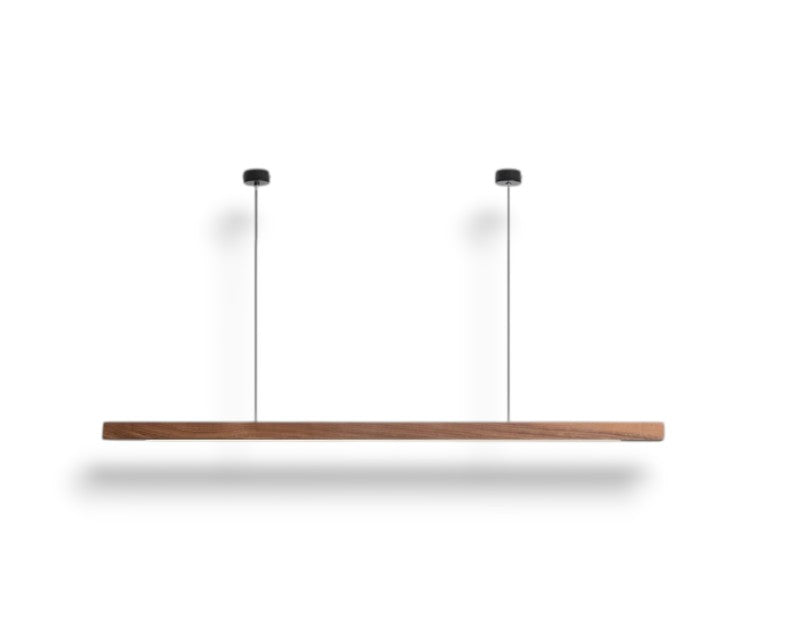 Villaura - Strakke Houten Strip Hanglamp Voor Stijlvolle Verlichting