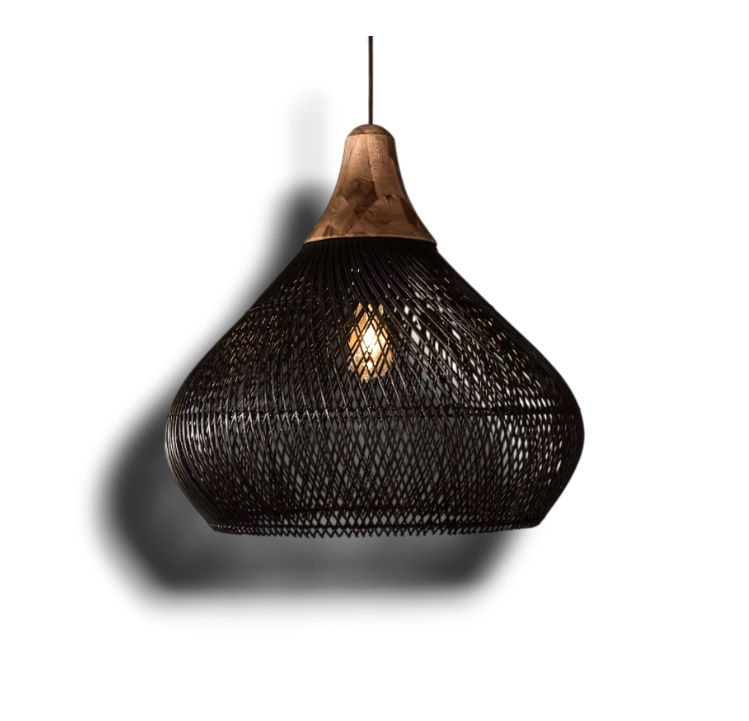 Solenne – Retro Boheemse Rattan Hanglamp