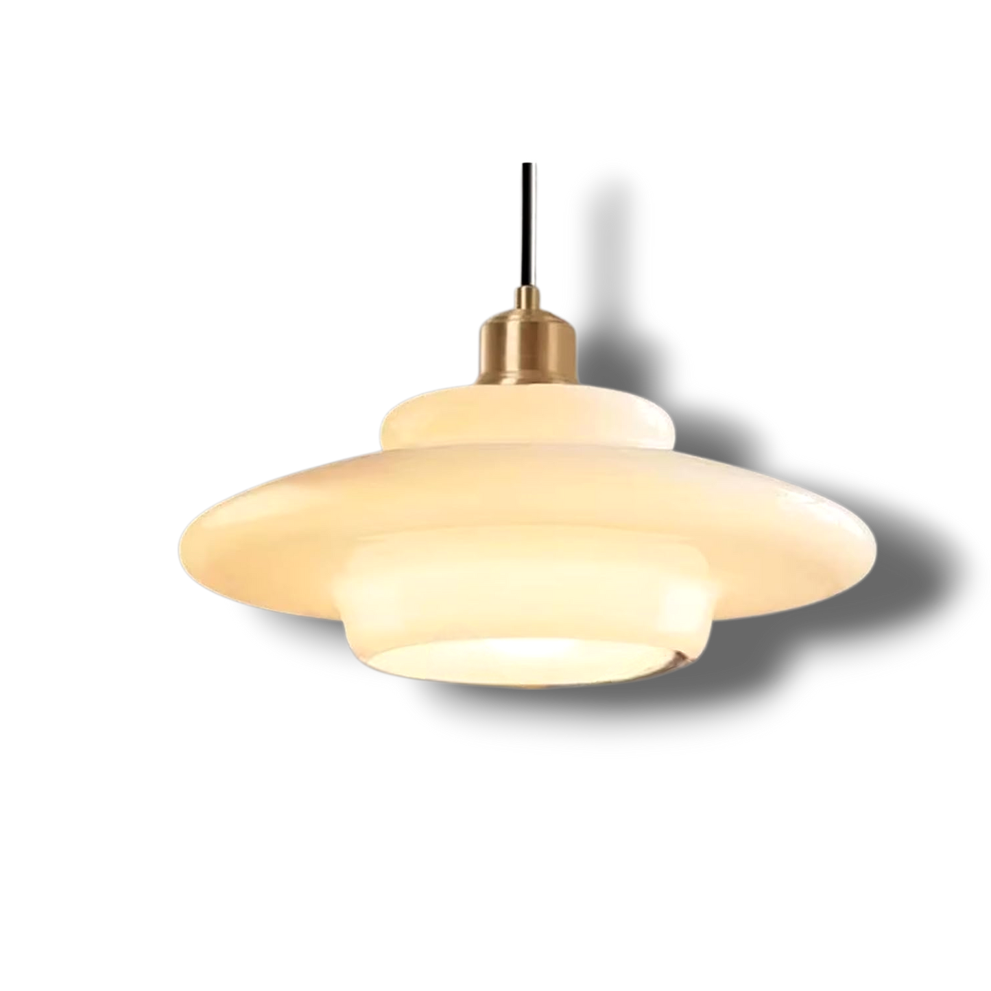 HaloGlo – Stijlvolle Witte Glazen Hanglamp