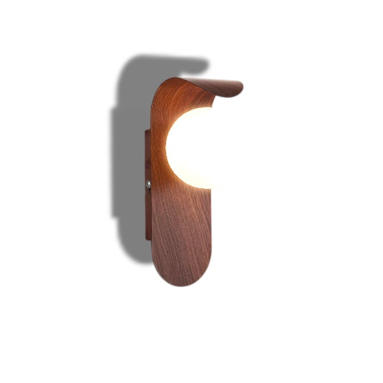 Carlyle – Scandinavische Minimalistische Wandlamp met Houtaccent (LED)