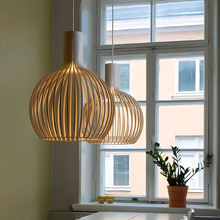 Floraa - Natuurlijke Bamboe Hanglamp voor Elegante Woondecoratie