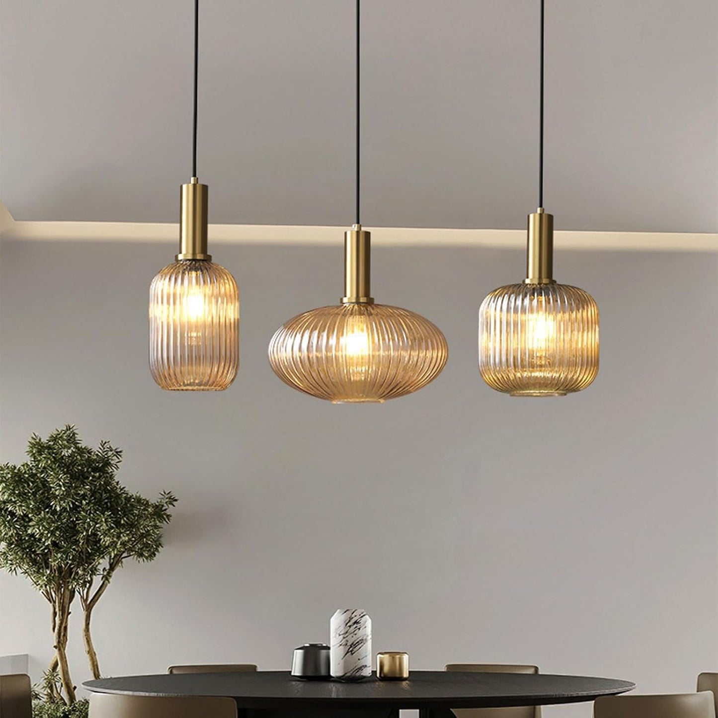 Avelis – Nordic Retro Glazen Hanglamp