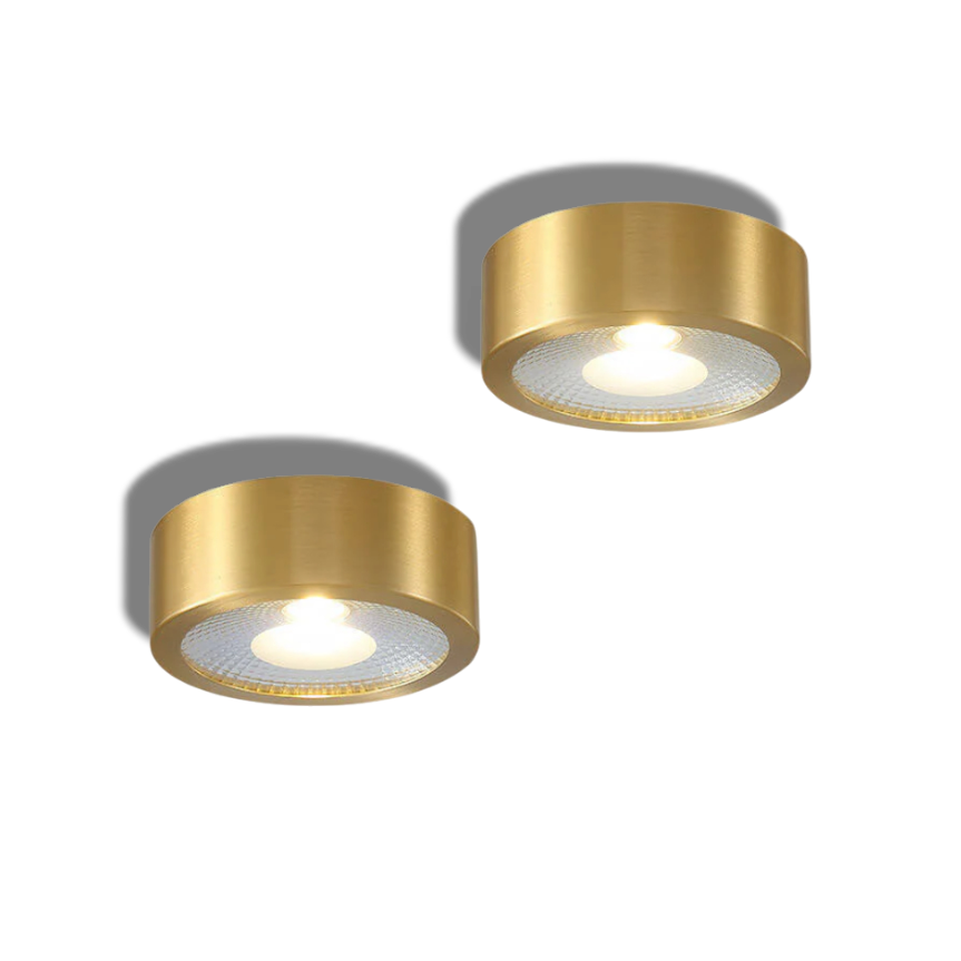 Aurelia – Scandinavische Koperen Ultra-Dunne LED Plafondlamp (Opbouw)
