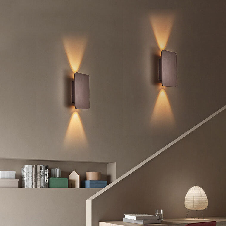 Arvo – Scandinavische Minimalistische Rechthoekige Aluminium LED Wandlamp (2-Licht)