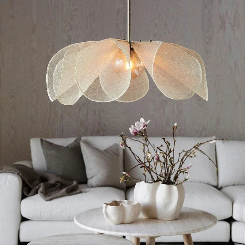 Deckora - Retro-geïnspireerde Stoffen Hanglamp Voor Gezellige Interieurs