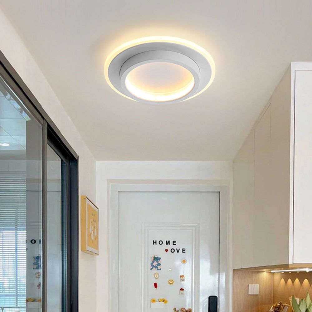 Homedra – Moderne Ronde LED Plafondlamp Met Duurzaam Metaal En Acryl Ontwerp