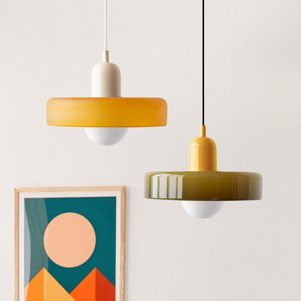 GleaMore - Bauhaus Hanglamp In Stijlvol Gekleurd Glas