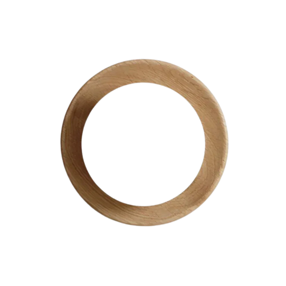 Liora – Scandinavische Minimalistische Hout & Glas LED Wandlamp
