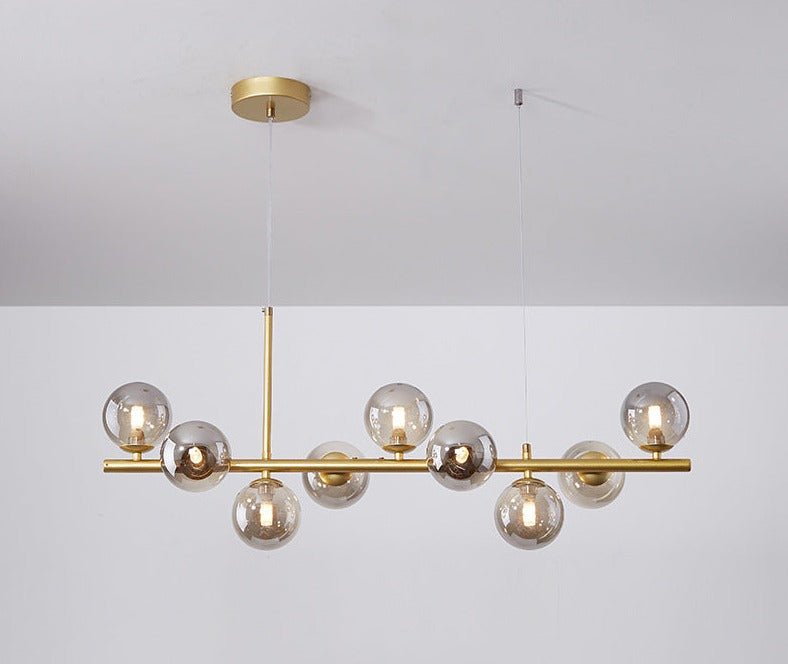 Solara – Luxe Glazen Bollen Hanglamp Voor De Eettafel