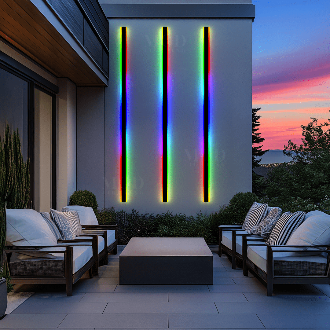 Petalune - Moderne RGB Wandlamp Met Afstandsbediening Voor Buiten, Veranda En Terras
