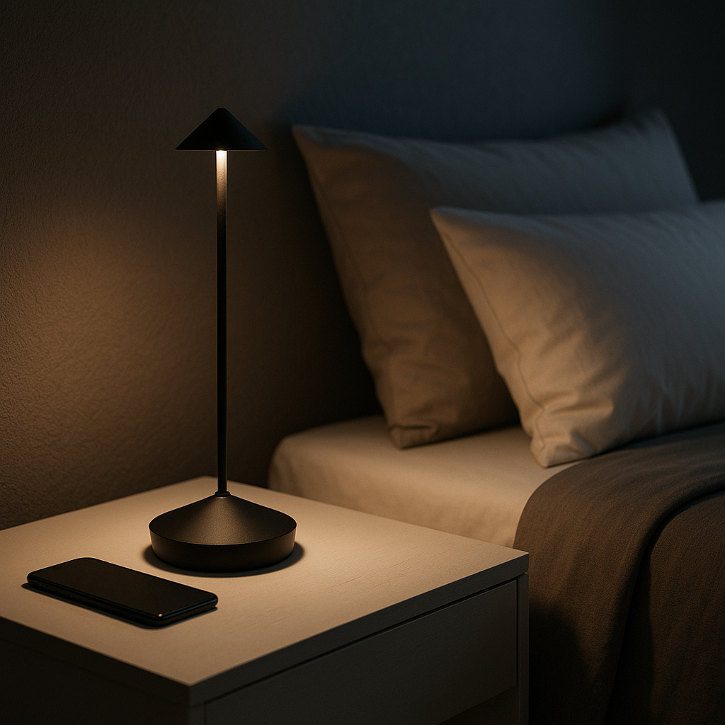 Avolis – Minimalistische LED Snoerloze Tafellamp (Dimbaar & Waterdicht)