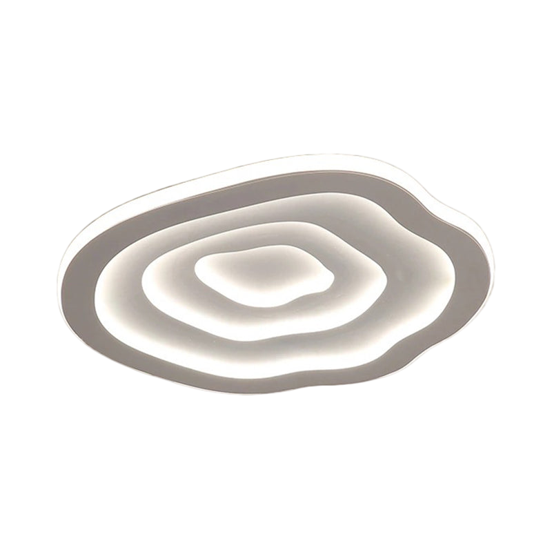 Wallure - Gebogen Acryl Plafondlamp LED Wit Opbouw Warm