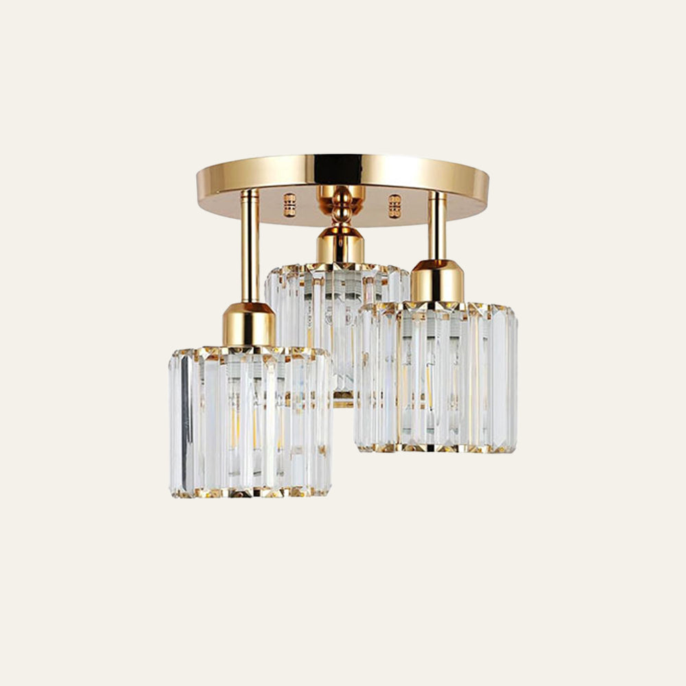 Murvista - Stijlvolle Kristallen Semi Plafondlamp Voor Moderne Slaapkamers