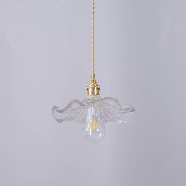 Coverra – Hibiscus Glazen Hanglamp voor Sfeervolle Gloed