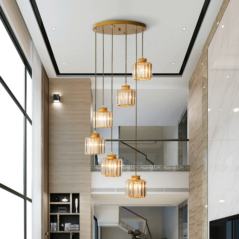Velora – Kristallen Trap Chandelier (Vintage Hanglamp)