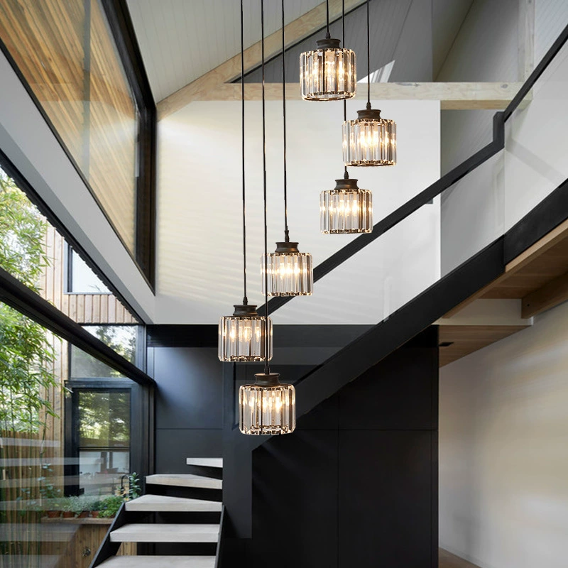 Velora – Kristallen Trap Chandelier (Vintage Hanglamp)