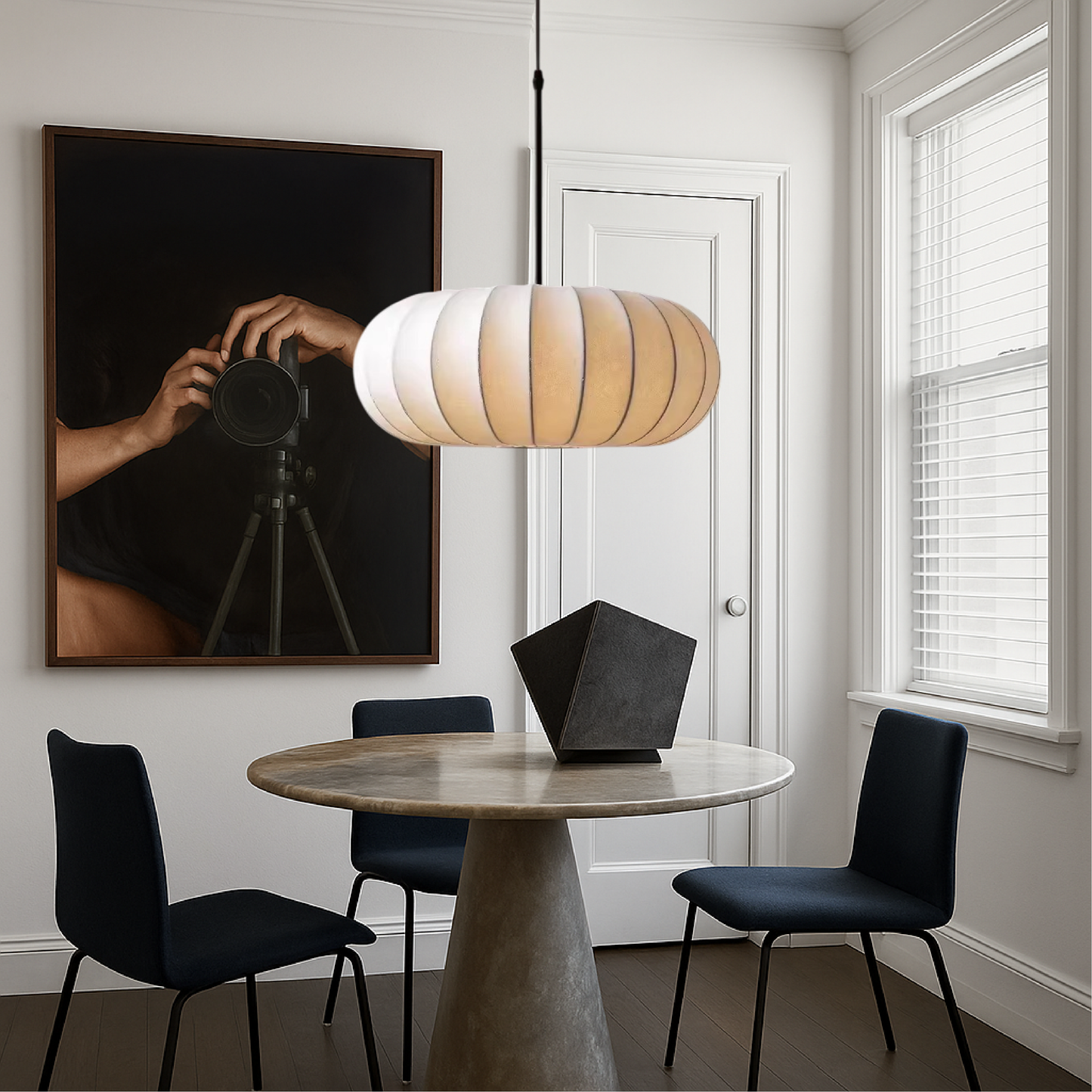 Lampix - Elegante Zijden Hanglamp Met Zachte Gloed