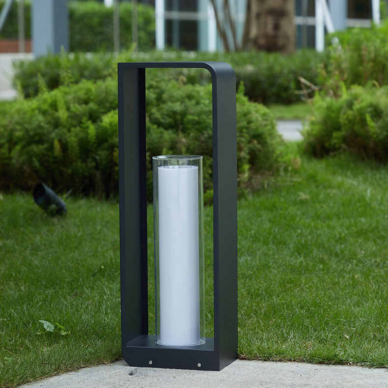 Auro – Moderne Vierkante Outdoor LED Tuinlamp (Waterdicht, Zonne-energie/Hardwired)