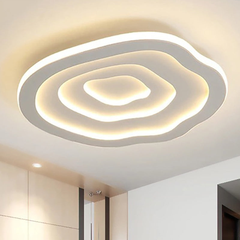 Wallure - Gebogen Acryl Plafondlamp LED Wit Opbouw Warm