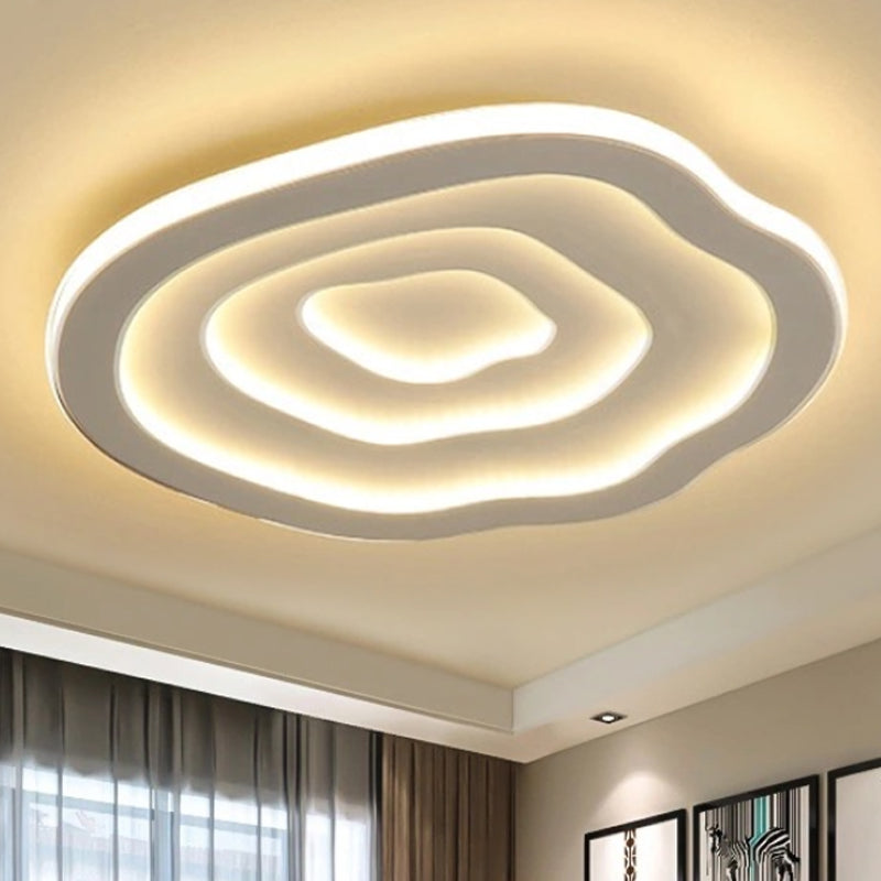 Wallure - Gebogen Acryl Plafondlamp LED Wit Opbouw Warm