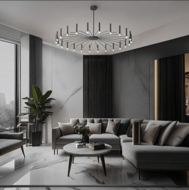 Vaserra - Elegante Kroonluchter In Vintage Stijl Met Metalen Afwerking