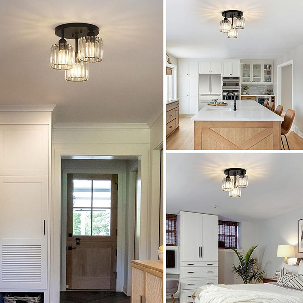 Murvista - Stijlvolle Kristallen Semi Plafondlamp Voor Moderne Slaapkamers