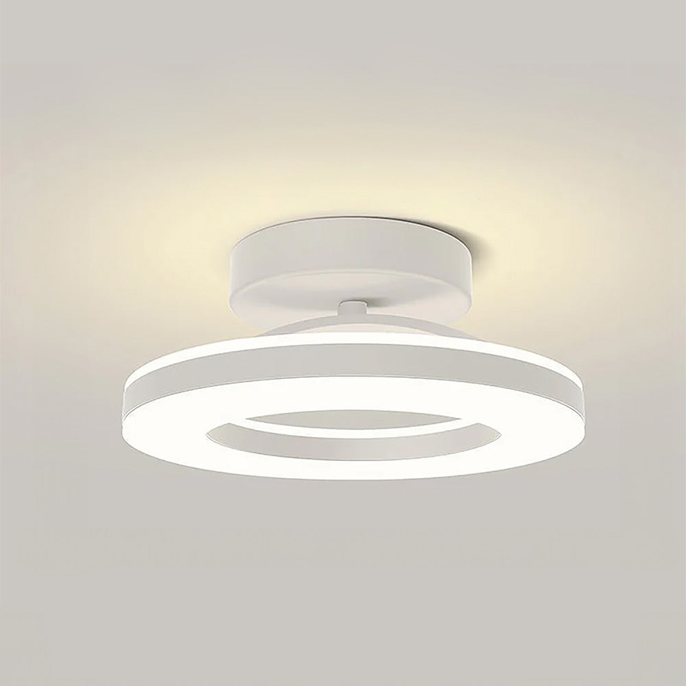 Framora - Moderne Ronde IJzeren LED Plafondlamp Voor Stijlvolle Gangen