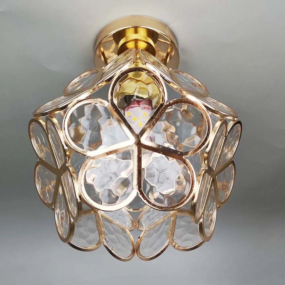 Floriva – Bloemen Stijl Glazen Plafondlamp