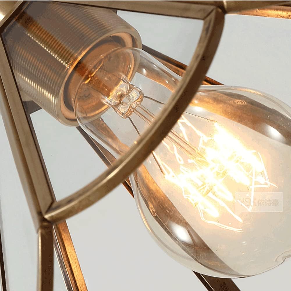 Vetra – Glazen Hanglamp & Plafondlamp (Vintage Messing met Stoffen Snoer)