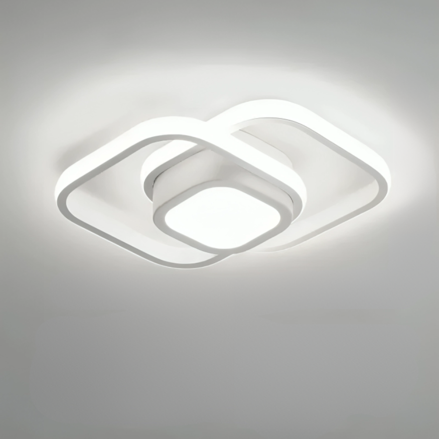 Soapore - Moderne LED Plafondlamp - Creatieve Twee-Ringen Designlamp