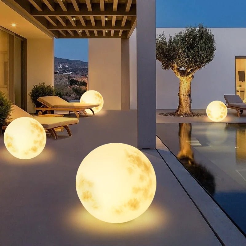 Luxora - Maanlamp Tuinverlichting Met Realistische Maanvorm Voor Buiten Decoratie