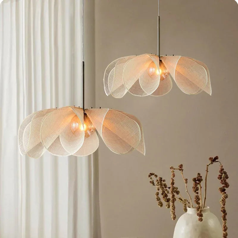Deckora - Retro-geïnspireerde Stoffen Hanglamp Voor Gezellige Interieurs