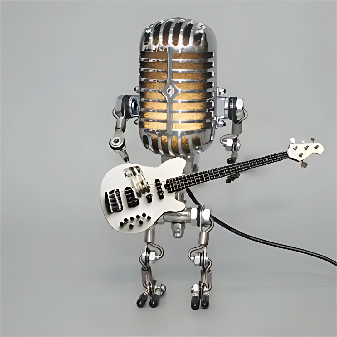 Robalto – Unieke Robot Tafellamp met Gitaar