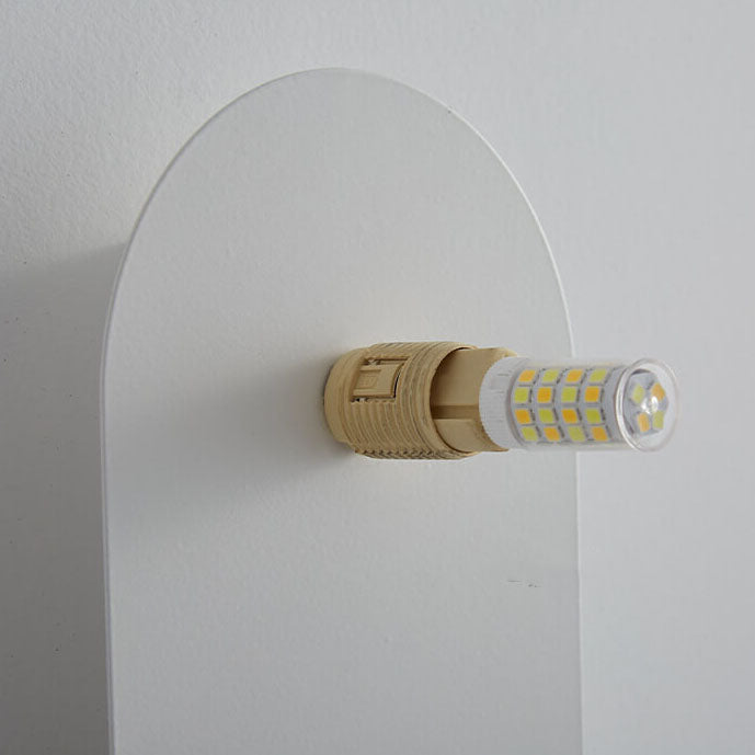 Liora – Scandinavische Minimalistische Wandlamp met Glazen Bol (Zwarte & Witte Basis)