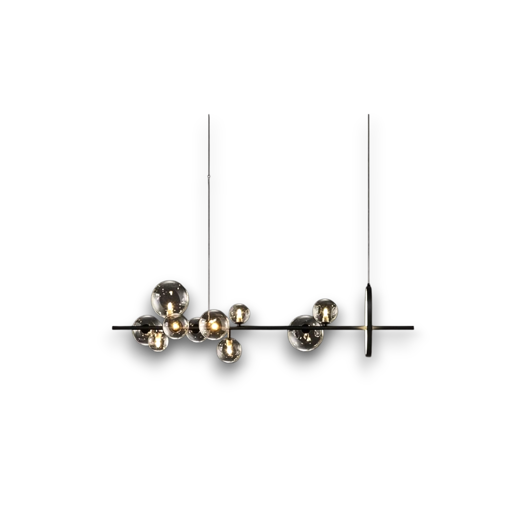 Aurevia – Glas Bubble Plafondlamp met LED Ring