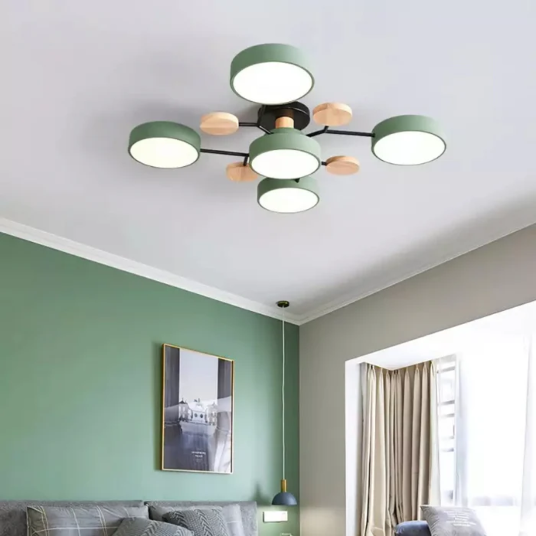 Roomora - Clio Moderne Ronde LED Plafondlamp voor de Woonkamer Thuis