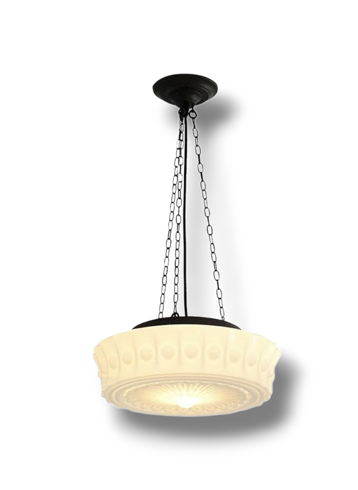 Celora – Vintage Keramische Schoolhouse Hanglamp