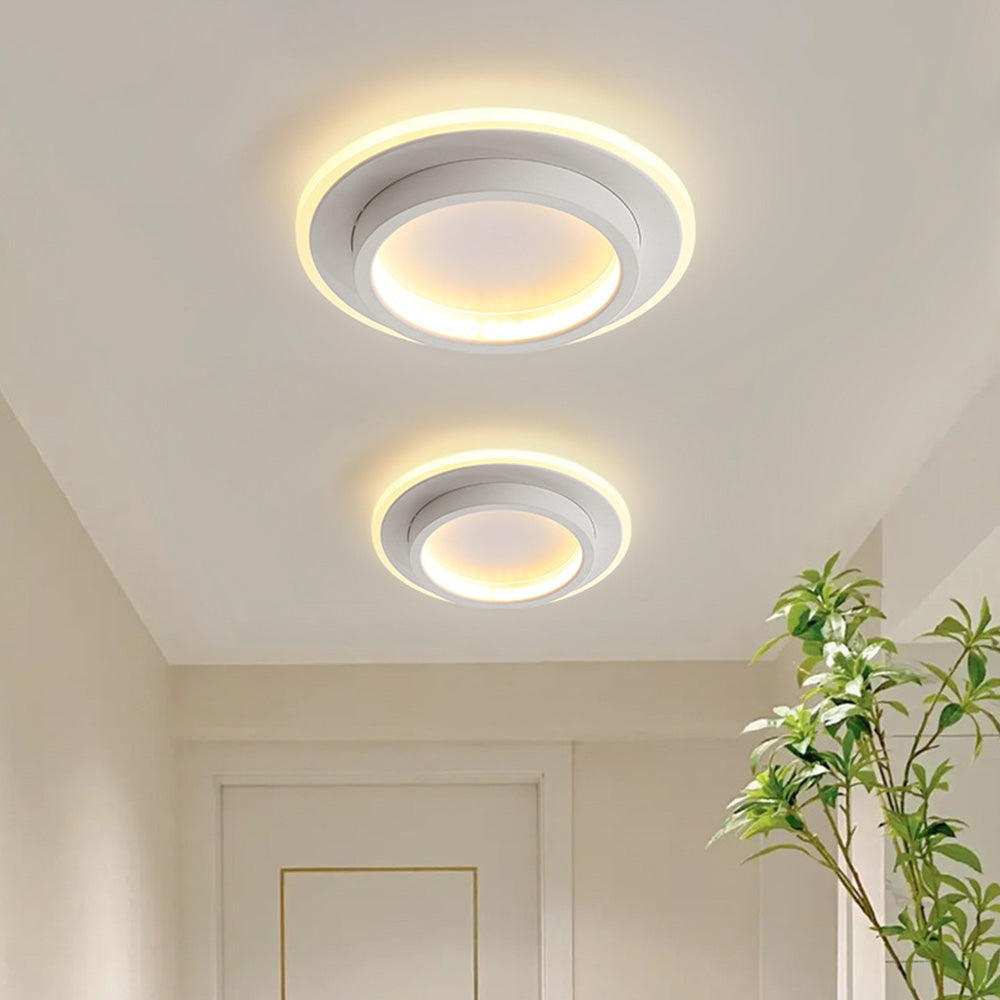 Homedra – Moderne Ronde LED Plafondlamp Met Duurzaam Metaal En Acryl Ontwerp