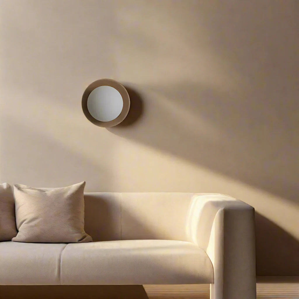 Liora – Scandinavische Minimalistische Hout & Glas LED Wandlamp