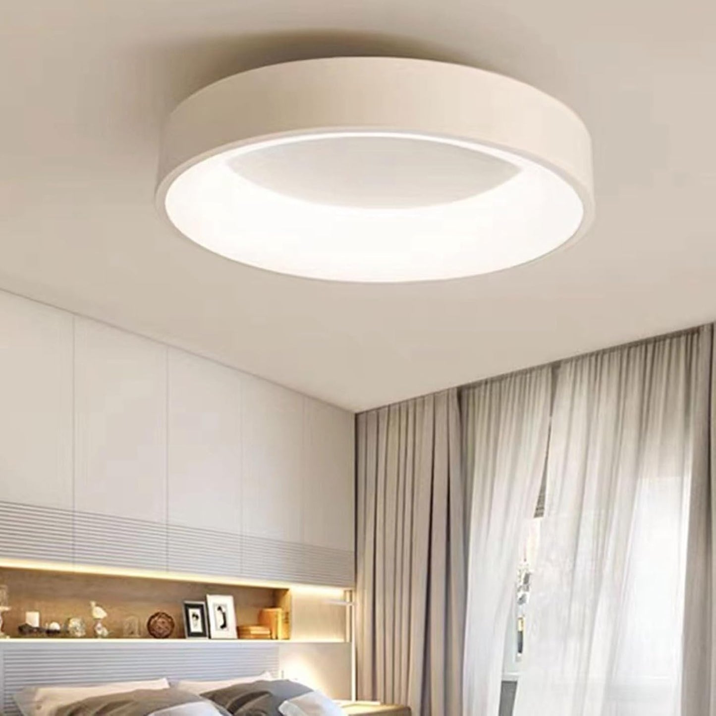 Planora – Scandinavische Ronde LED Plafondlamp met Warme Gloed